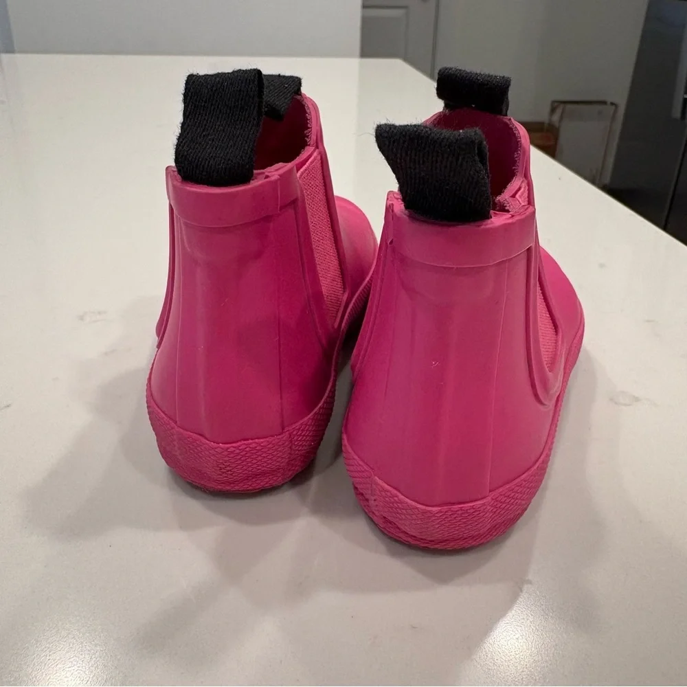 Hunter Kids Bright Pink Chelsea Rain Boots